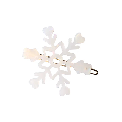 CloudyYujie冬季礼帽雪人发夹