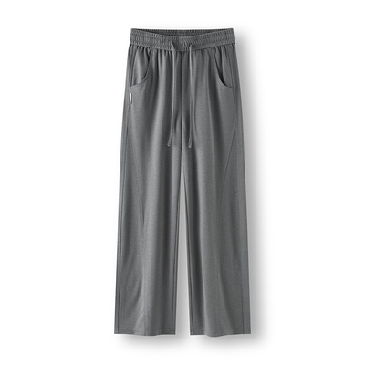 森马慵懒宽松分割弯刀休闲裤女