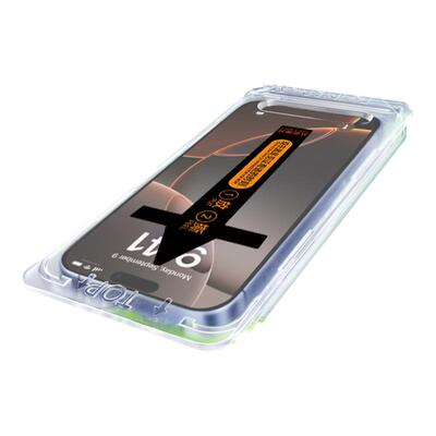 适用苹果16钢化膜无尘仓iPhone15