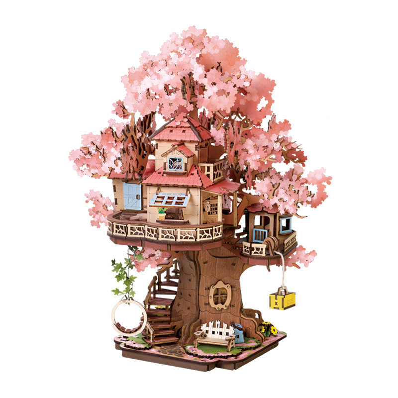 rolife若来樱梦树屋diy小屋手工