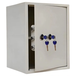 保险柜家用小型机械钥匙保险箱全钢防盗入墙式隐形双锁保管箱夹万