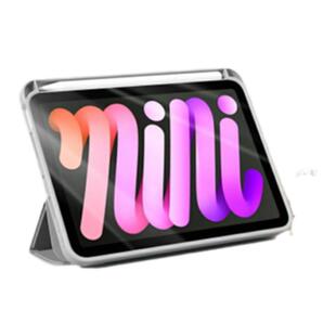 苹果ipadmini6保护壳适用于迷你6保护套带笔槽可充电放笔硅胶软壳防摔全包8.3寸纯色简约2021mini6壳黑色粉色