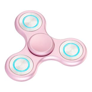 新款发光指尖陀螺泄密者铝合金手指陀螺夜光成人解压网红推荐学生