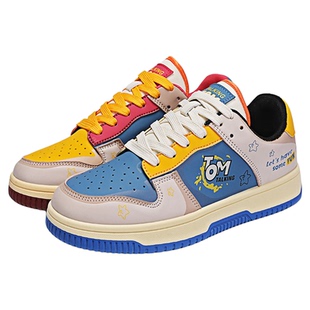 汤姆猫鸳鸯鞋子男女休闲板鞋冬季厚底百搭多巴胺学院情侣面包潮鞋