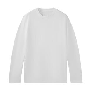 拇指白小T秋冬款男士热力加绒长袖T恤保暖内搭打底舒适透气体恤衫