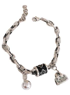 新款老花小蛮腰纯银手链T恤项链