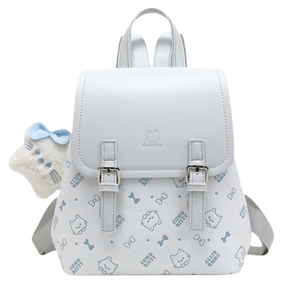 Cow&Kitty卡通印花女双肩包