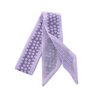 紫色高级感小丝巾发带女洋气时尚小长条绑头发丝带香芋紫装饰飘带