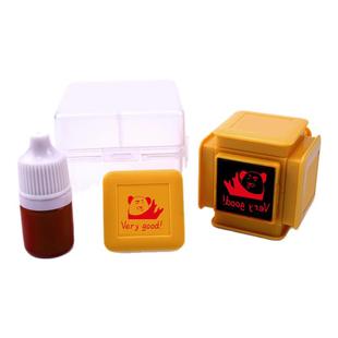 惠峰文化社暴走漫画搞笑教学六面合一教师用趣味批改作业评语小学生表情包印章儿童奖励立早名家卡通印章玩具