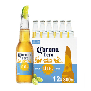 CORONA科罗娜4.2°P无醇啤酒300ml*12瓶低酒精0.0%整箱装百威集团