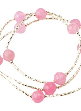 ubeido/优贝朵草莓晶粉水晶手链