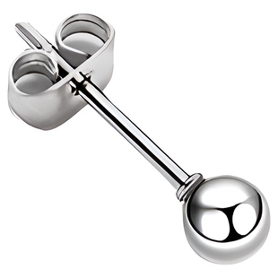 F136医用钛合金耳钉蝴蝶扣防致敏养耳洞耳环睡觉免摘耳蜗钉耳骨钉