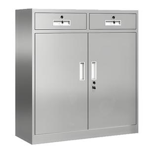 304不锈钢矮柜室外工具文件资料储物收纳车库小柜抽屉带锁床头柜