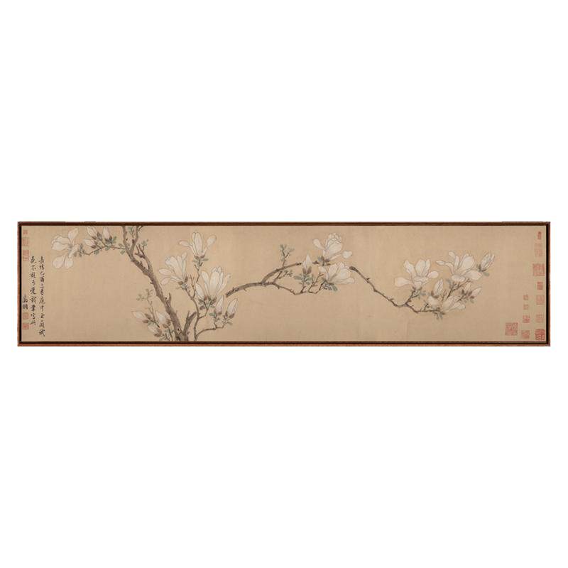 文征明-白玉兰图版画L框装饰画