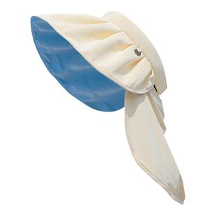 防晒太阳帽子防紫外线大檐帽女空顶贝壳遮阳渔夫帽夏季2026新款