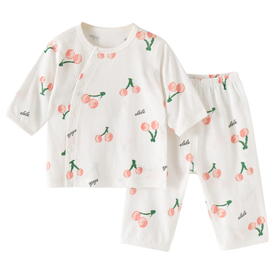 拉夏贝尔宝宝中袖空调服套装