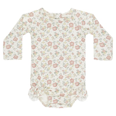 2025新款女童夏季碎花泳衣