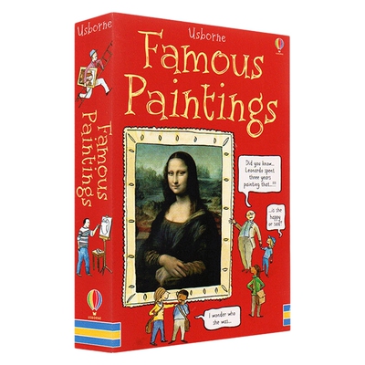 英文原版 Usborne Famous Painting Cards 名画卡片 30张双面卡片 历史艺术名人认知 英文版 进口英语原版书籍