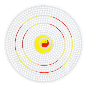 久久星新款五彩750粘胶拍面太极柔力球高难度动作练习专用