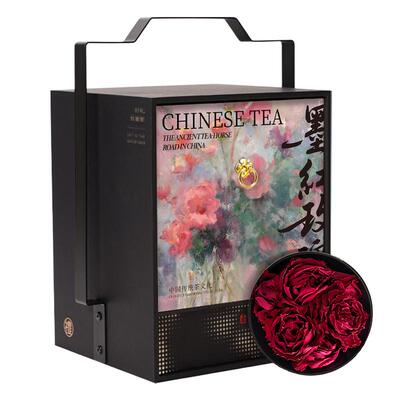 五虎墨红玫瑰茶叶定制礼盒
