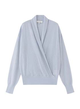 【山羊绒】CLUB MONACO 2026年秋冬女士交叉领收腰针织毛衣