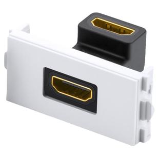 绿联 hdmi面板86型插座模块4K高清线电脑电视多媒体2.0暗装免焊接