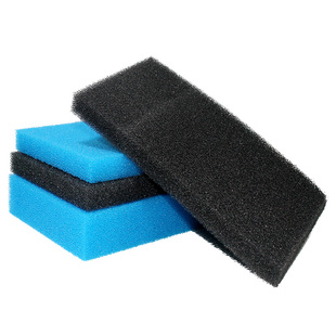 鱼缸生化棉过滤棉滤材水族箱过滤器过滤材料净水加厚黑蓝鱼池海绵