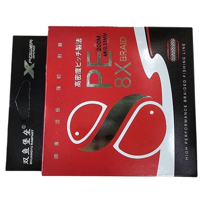 双鱼堡垒鱼轮PE主线中国红