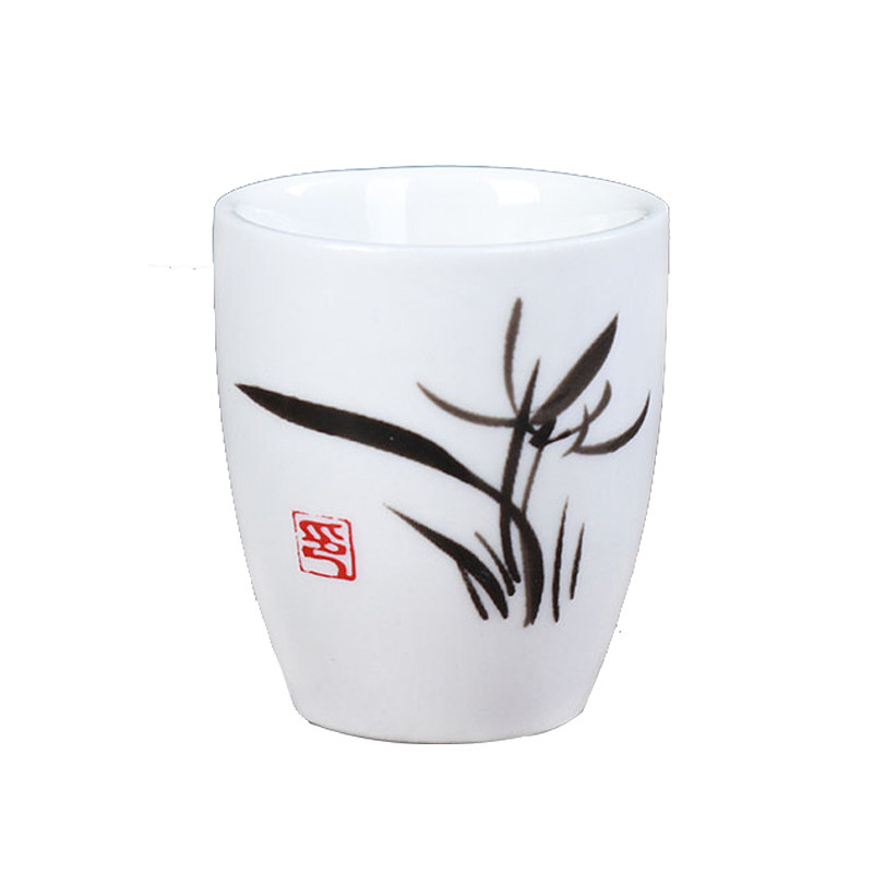 陶瓷白酒杯烈酒杯小酒杯套装创意酒盅酒杯陶瓷一口杯供奉祭祀酒具