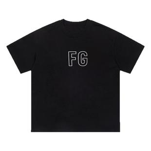 FOG REKK ESSENTIALS小众潮牌美式夏季纯棉宽松男士情侣短袖T恤