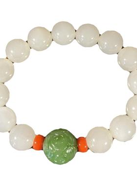 手链1.2圆珠羊脂白玉超值