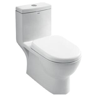 箭牌直冲马桶 卫生间防堵冲落式家用小户型直排坐便器350防臭座便