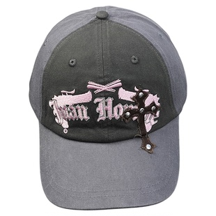 金秋天 申留真 李惠利 同款 gila archive韩国新款软顶星星棒球帽