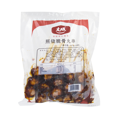 大成照烧脆骨丸800g*12袋整箱