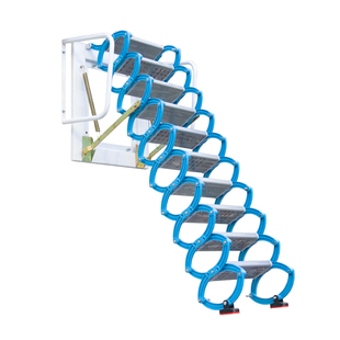 阁楼伸缩楼梯家用加厚隐形伸拉梯室内外壁挂整体折叠别墅复式梯子