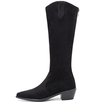 大腿围长筒靴女冬粗腿大码高筒靴