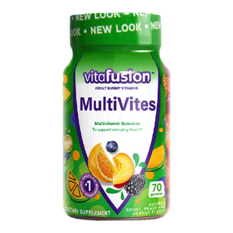 美国Vitafusion男士女士多种综合复合维生素软糖生物素营养素女性