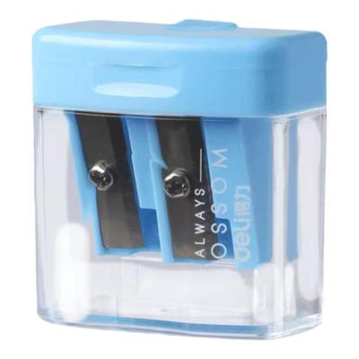 得力双孔削笔刀【粗细均可削】