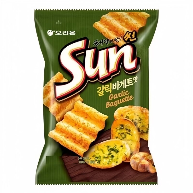 好丽友sun大蒜面包味太阳玉米片