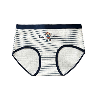 莫妮朵纯棉底裆抑菌不夹臀三角裤