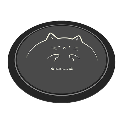 圆形家用地垫硅藻泥轻奢小地毯