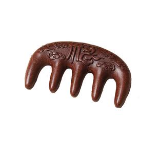 中药梳子养发合香梳天然何首乌当归掉发滋养古法纯手工按摩经络梳