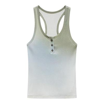 渐变背心Liegee亨利领