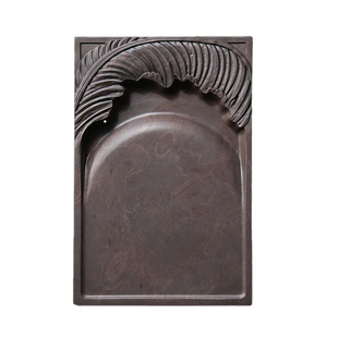 赋比兴 国家非遗 肇庆端砚砚台《大业有成》8寸宋坑坑仔端砚素砚台 正宗老坑天然原石砚台 精品文房四宝砚台