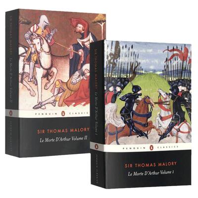 亚瑟王之死2本组套 Le Morte d'Arthur Volume 1 2 英文原版奇幻小说 亚瑟王与圆桌骑士传奇 Penguin Classics