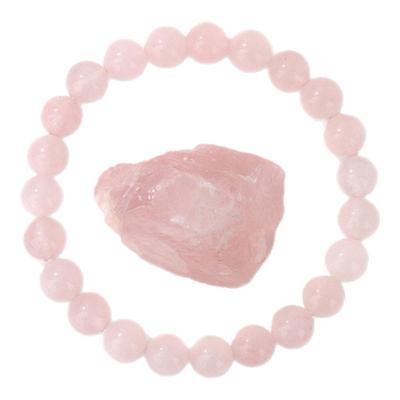 CCO天然粉晶手串能量原石