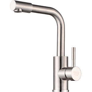 SUS304不锈钢冷热面盆水龙头 洗脸盆龙头 洗手盆台盆单孔旋转龙头