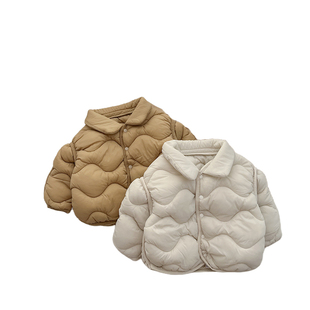 2025新生婴儿棉服冬季保暖卡通上衣宝宝外出夹棉棉袄幼儿冬装外套