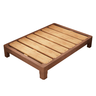 榻榻米床2025年新款小户型无床头床整床升级榫卯结构排骨架实木床