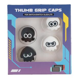 HONCAM switch oled joycon夜光手柄摇杆帽 ps4/ps5/nspro硅胶摇杆套适配switch oled喷射战士3夜光摇杆帽